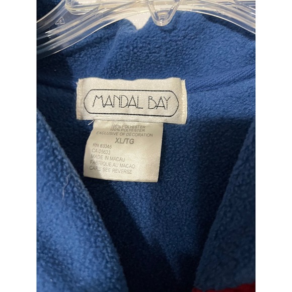 Mandal Bay Vintage Christmas Cardigan Gingerbread Peppermint Fleece Holiday XL - Picture 4 of 9